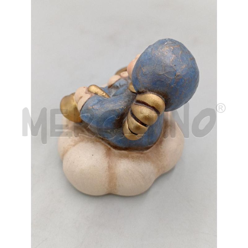 STATUETTA CERAMICA THUN PORTA CANDELA ANGIOLETTO VESTITO BLU  | Mercatino dell'Usato Moncalieri bengasi 5