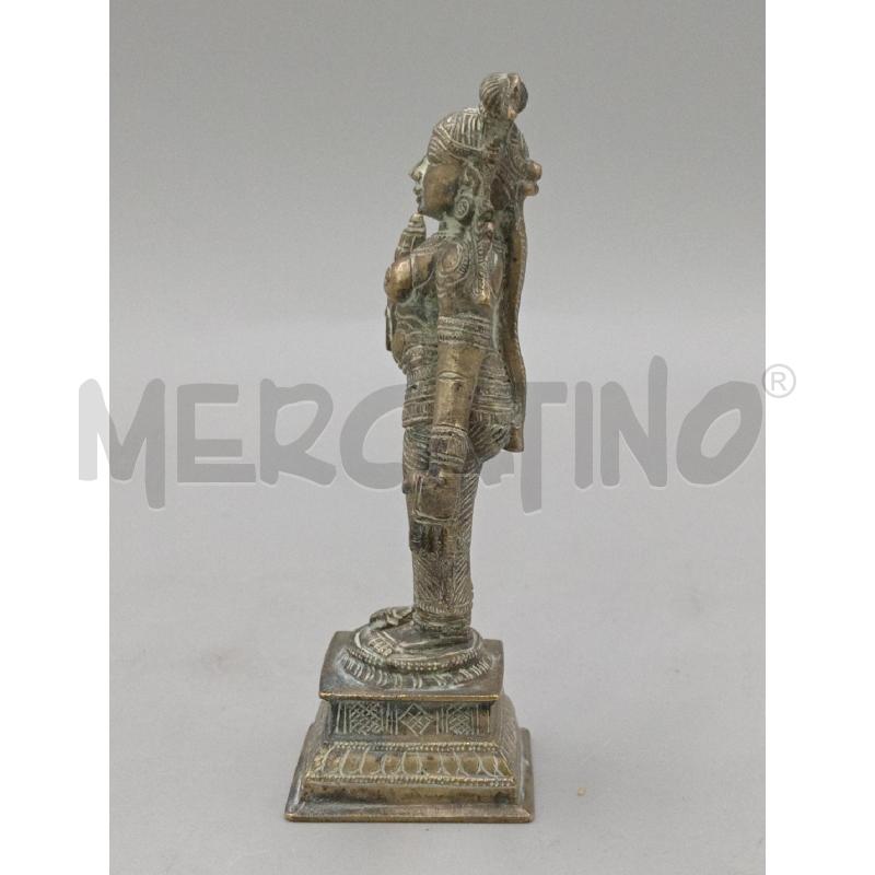 STATUETTA DIVINITA INDIANA METALLO C/BASETTA  | Mercatino dell'Usato Moncalieri bengasi 2