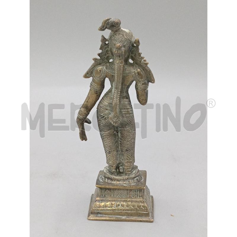 STATUETTA DIVINITA INDIANA METALLO C/BASETTA  | Mercatino dell'Usato Moncalieri bengasi 3