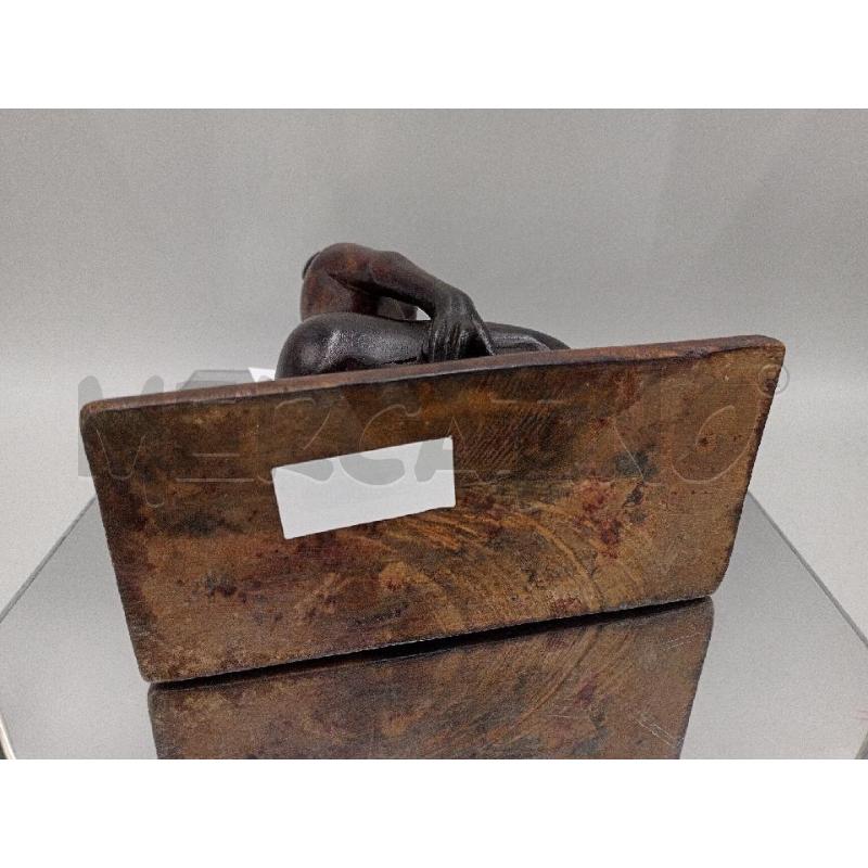 STATUETTA LEGNO SCOLPITA H. 30 | Mercatino dell'Usato Moncalieri bengasi 4