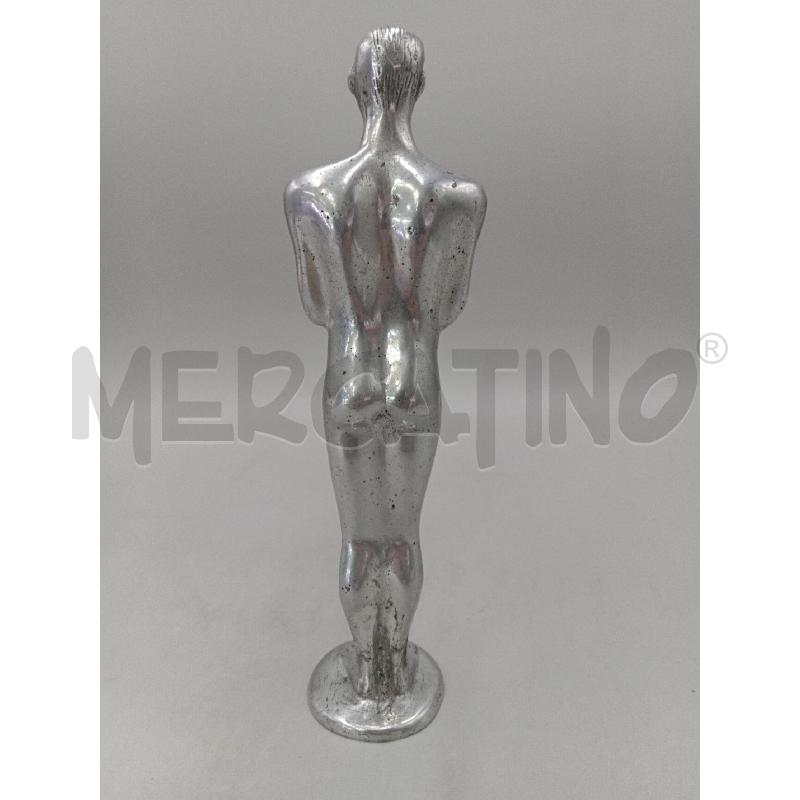 STATUETTA METALLO ALLUMINIO PERSONAGGIO C/LIBRO  | Mercatino dell'Usato Moncalieri bengasi 2