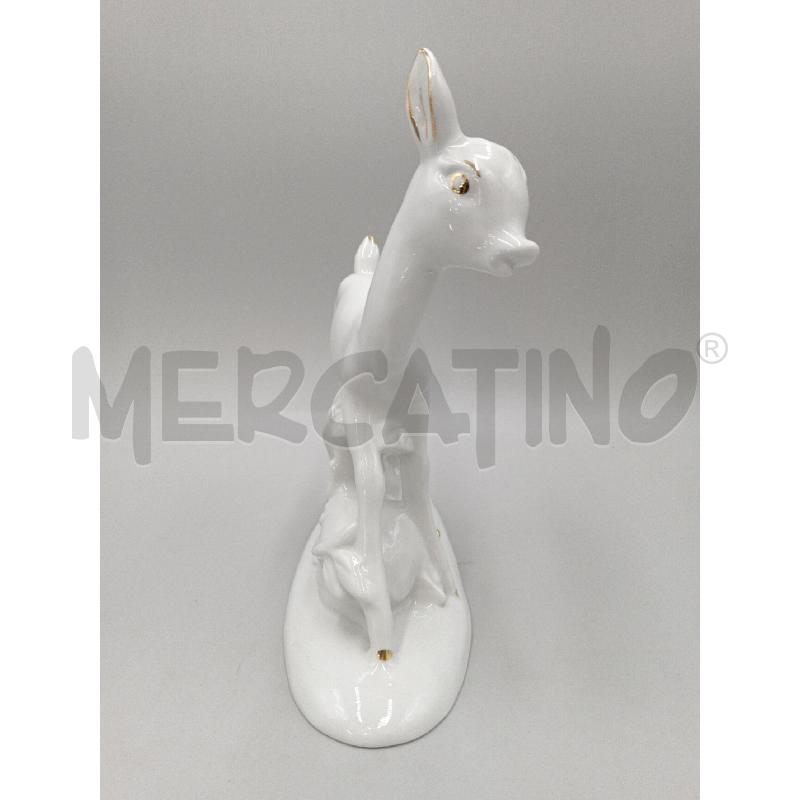 STATUINA CERBIATTI CAB FINISSIME PORCELLANE FIRENZE ALTO CM 21 | Mercatino dell'Usato Moncalieri bengasi 5