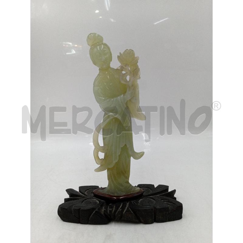 STATUINA GIADA GIAPO VERDE GHENSHA TESTA CAPITOZZATA | Mercatino dell'Usato Moncalieri bengasi 1