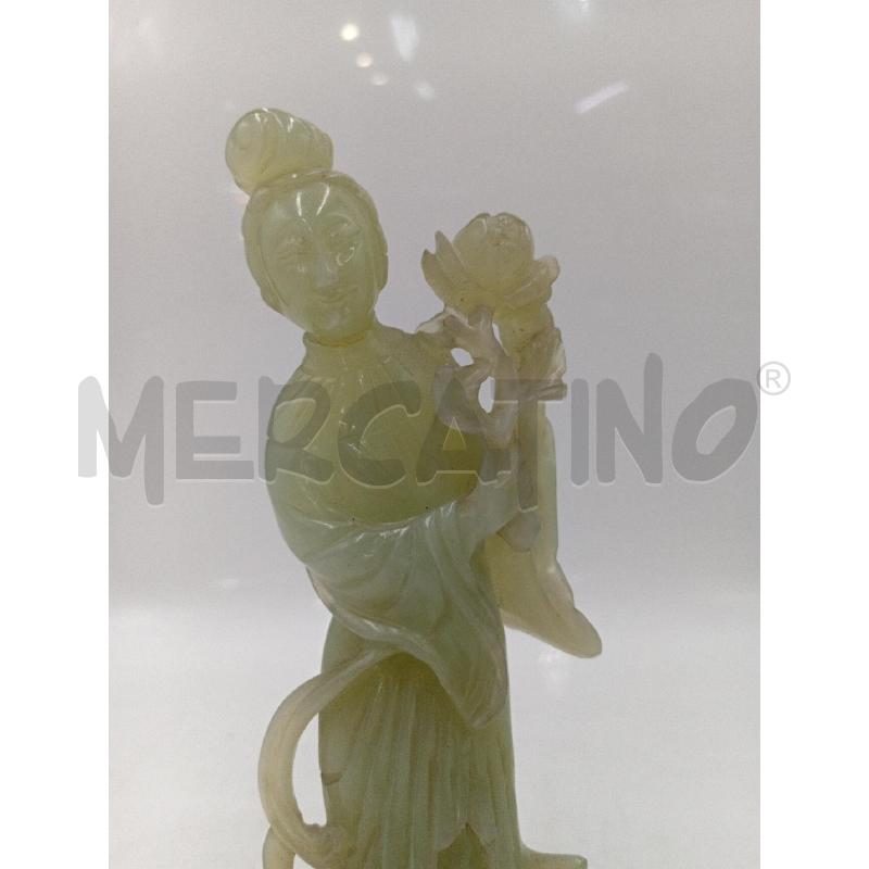 STATUINA GIADA GIAPO VERDE GHENSHA TESTA CAPITOZZATA | Mercatino dell'Usato Moncalieri bengasi 2