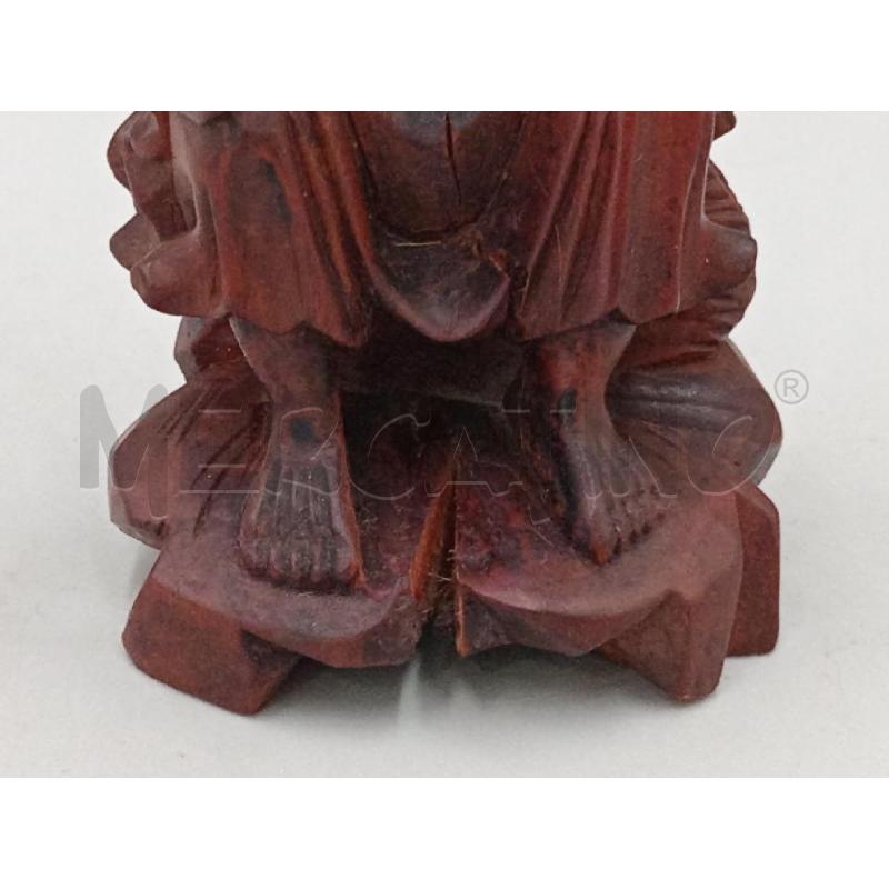 STATUINA PESCATORE ORIENTALE LEGNO SCOLPITO CM 13 | Mercatino dell'Usato Moncalieri bengasi 2