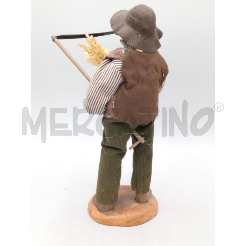 STATUINA SANTON PROVENZALE CON FALCE PIEDI INCOLLATI CM 28 | Mercatino dell'Usato Moncalieri bengasi 2