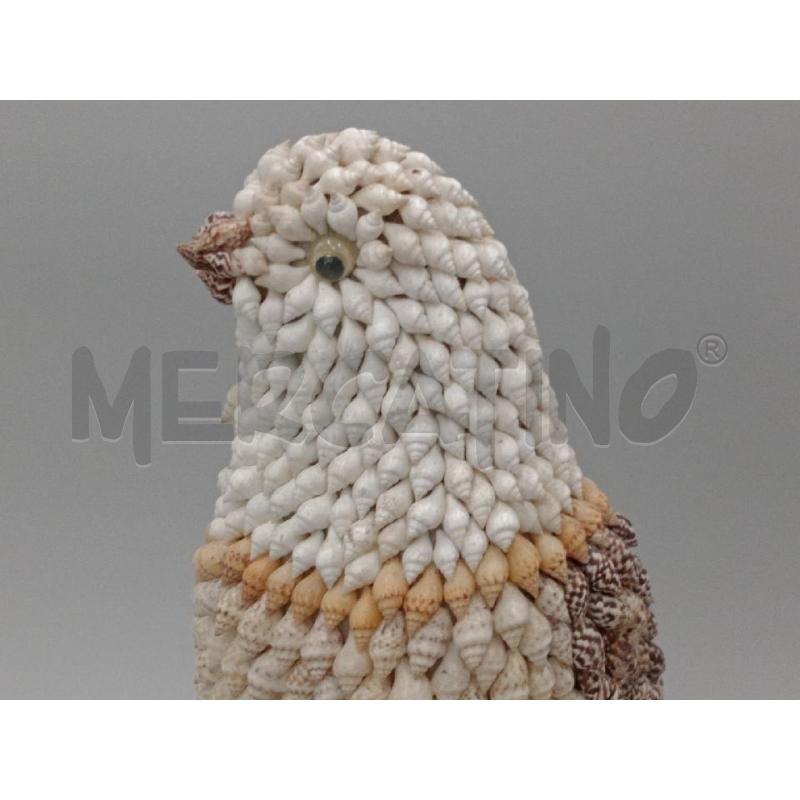 STATUINA UCCELLINO CONCHIGLIETTE CM 27 | Mercatino dell'Usato Moncalieri bengasi 3