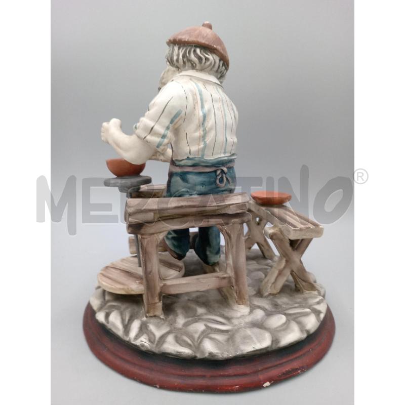 STATUINA  CERAMICA ARTIGIANO VASELLAME CM 25 INCOLLATA | Mercatino dell'Usato Moncalieri bengasi 3