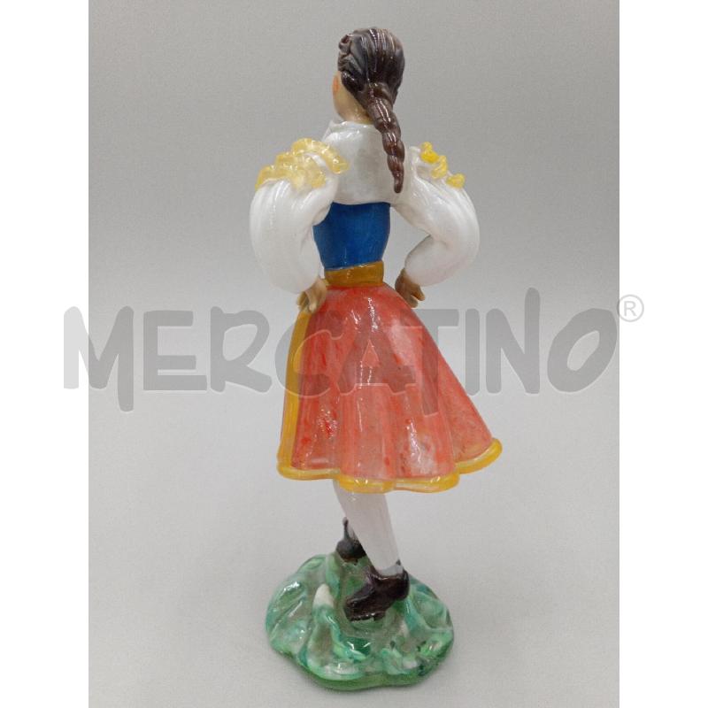 STATUINA  VETRO MURANO DAMA COSTUME TIPICO CM 20 | Mercatino dell'Usato Moncalieri bengasi 3