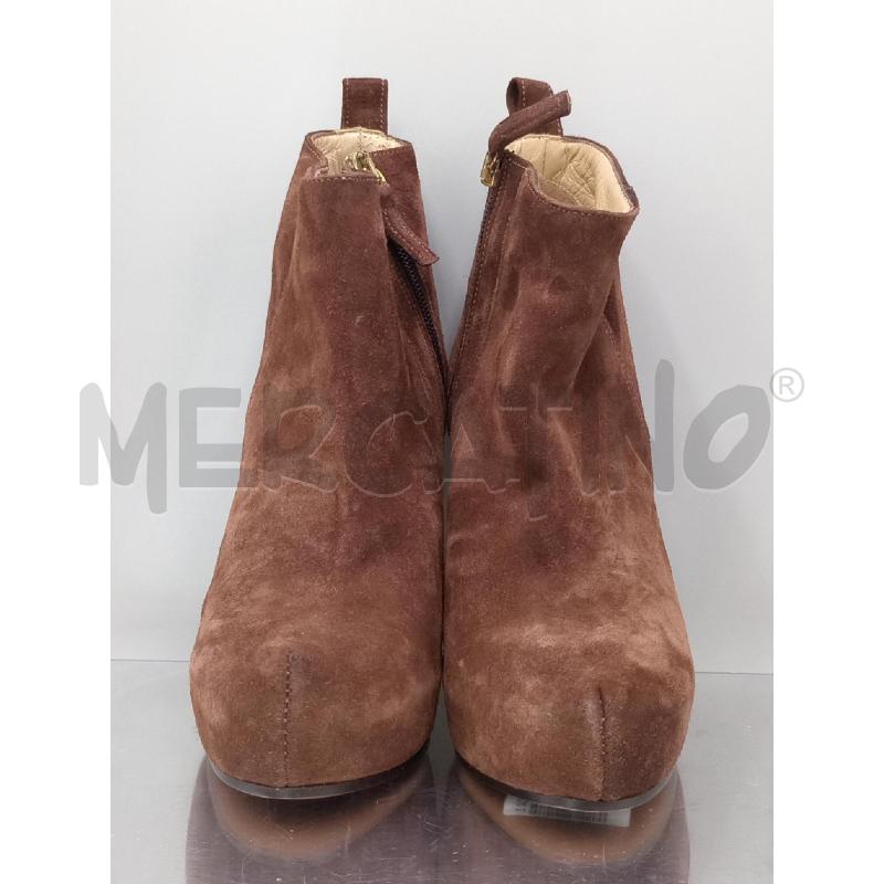 STIVALETTI DONNA ERRICO LUGANI MARRONE SCAMOSCIATO  | Mercatino dell'Usato Moncalieri bengasi 2