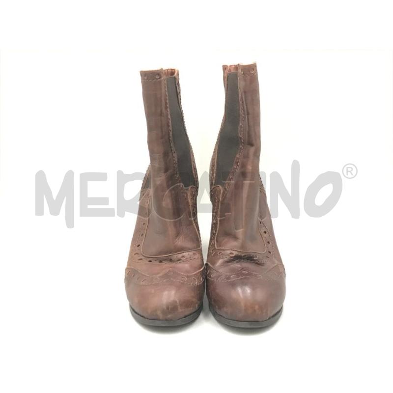 STIVALETTI DONNA GUJA MARRONE PELLE CON ELASTICO TACCO | Mercatino dell'Usato Moncalieri bengasi 2