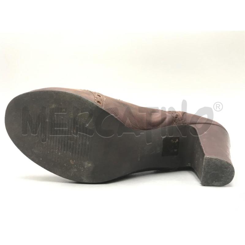 STIVALETTI DONNA GUJA MARRONE PELLE CON ELASTICO TACCO | Mercatino dell'Usato Moncalieri bengasi 4