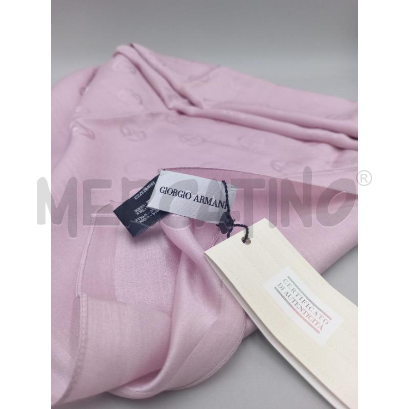 STOLA GIORGIO ARMANI ROSA SETA E LANA | Mercatino dell'Usato Moncalieri bengasi 4