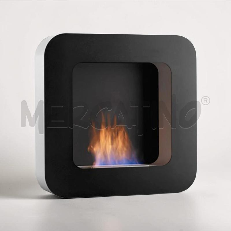 STUFA SAFRETTI CURVA BL - BIOCAMINO QUADRATO NERO | Mercatino dell'Usato Moncalieri bengasi 1