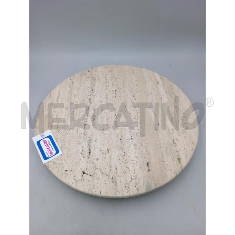 SUPPORTO GIREVOLE TRAVERTINO FROMAGES  DIAMETRO 45 | Mercatino dell'Usato Moncalieri bengasi 1