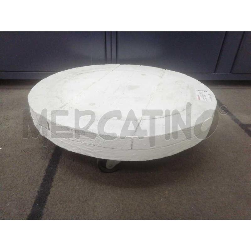 SUPPORTO LEGNO TONDO SHABBY C/ROTELLE  | Mercatino dell'Usato Moncalieri bengasi 1