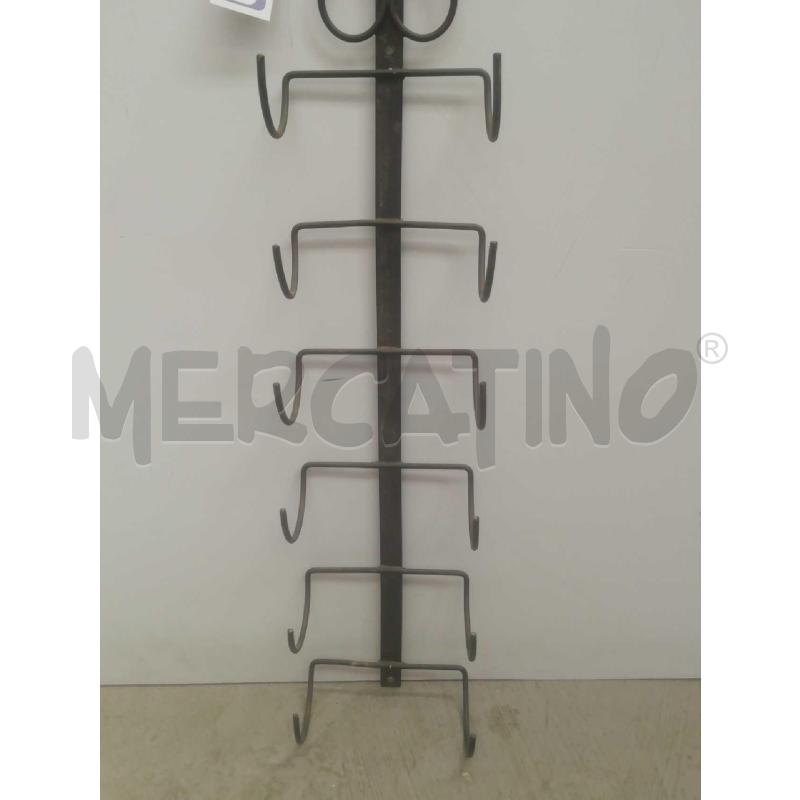 SUPPORTO METALLO FERRO BATTUTO PORTA BOTTIGLIE 6 POSTI | Mercatino dell'Usato Moncalieri bengasi 2