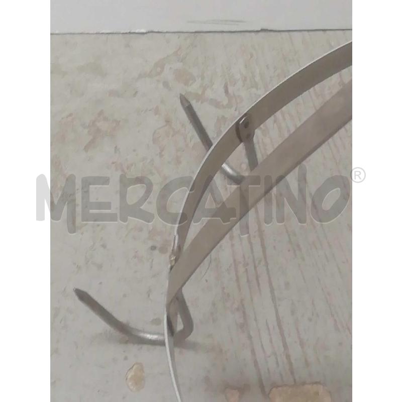 SUPPORTO METALLO PER SALUMI ACCIAIO CROCCHIERA  | Mercatino dell'Usato Moncalieri bengasi 4