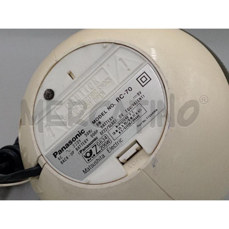 SVEGLIA DA TAVOLO SFERICA VINTAGE PANASONIC  | Mercatino dell'Usato Moncalieri bengasi 5