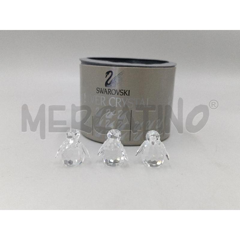 SWAROVSKI PINGUINI TRIS SWAROVSKI FIGURINES PENGUINS BABY CON SCATOLA | Mercatino dell'Usato Moncalieri bengasi 1