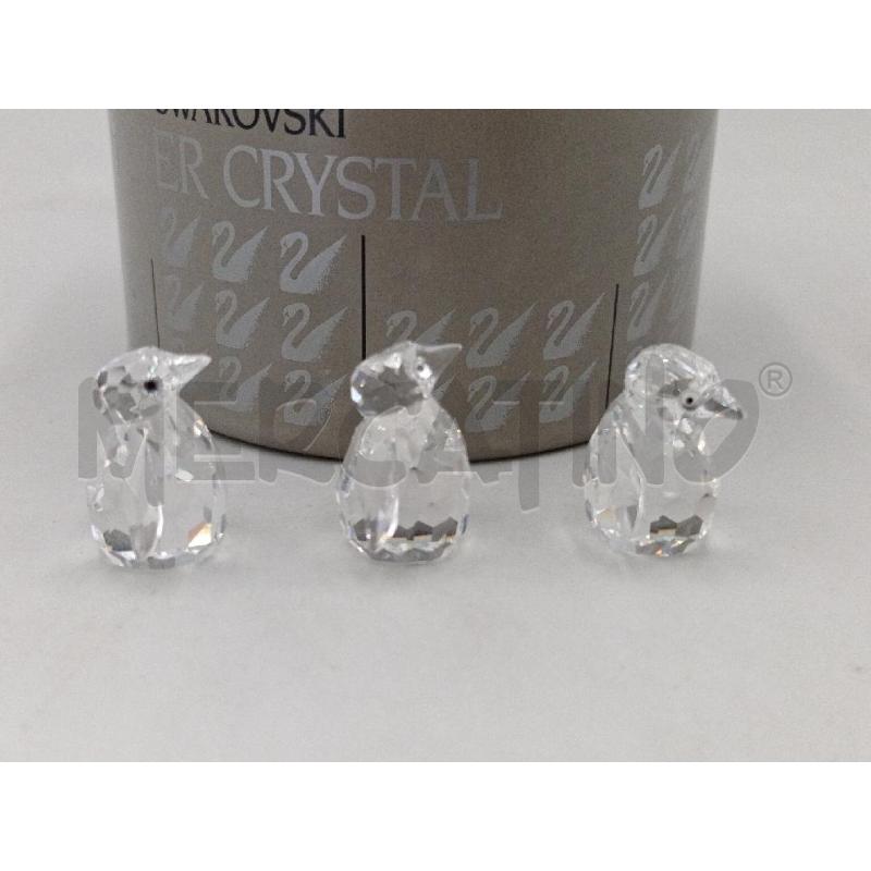 SWAROVSKI PINGUINI TRIS SWAROVSKI FIGURINES PENGUINS BABY CON SCATOLA | Mercatino dell'Usato Moncalieri bengasi 3