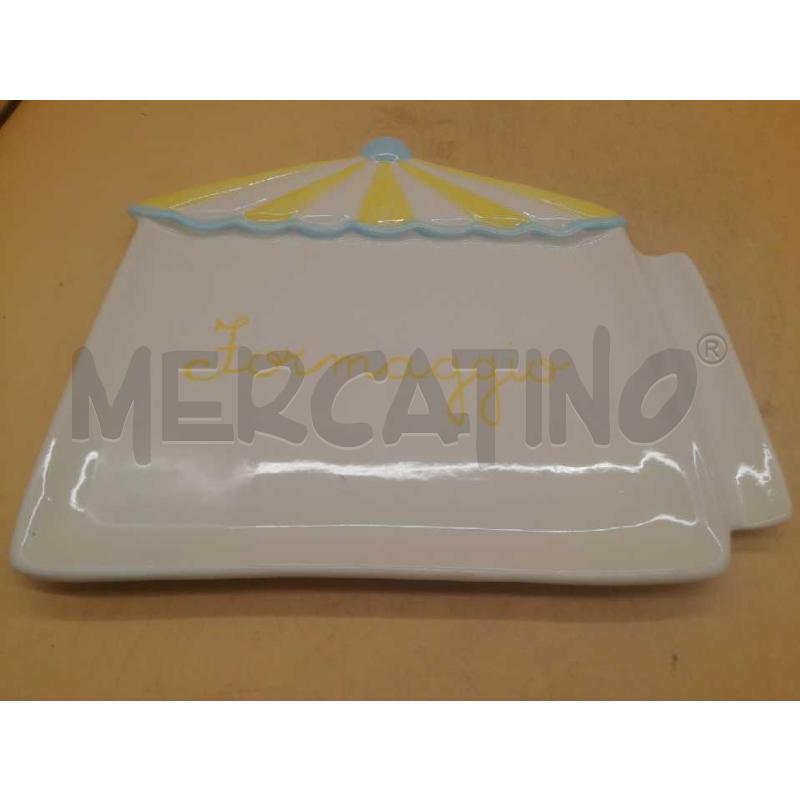 TAGLIERE CERAMIUCA PER FORMAGGI C/COLTELLINO  | Mercatino dell'Usato Moncalieri bengasi 5