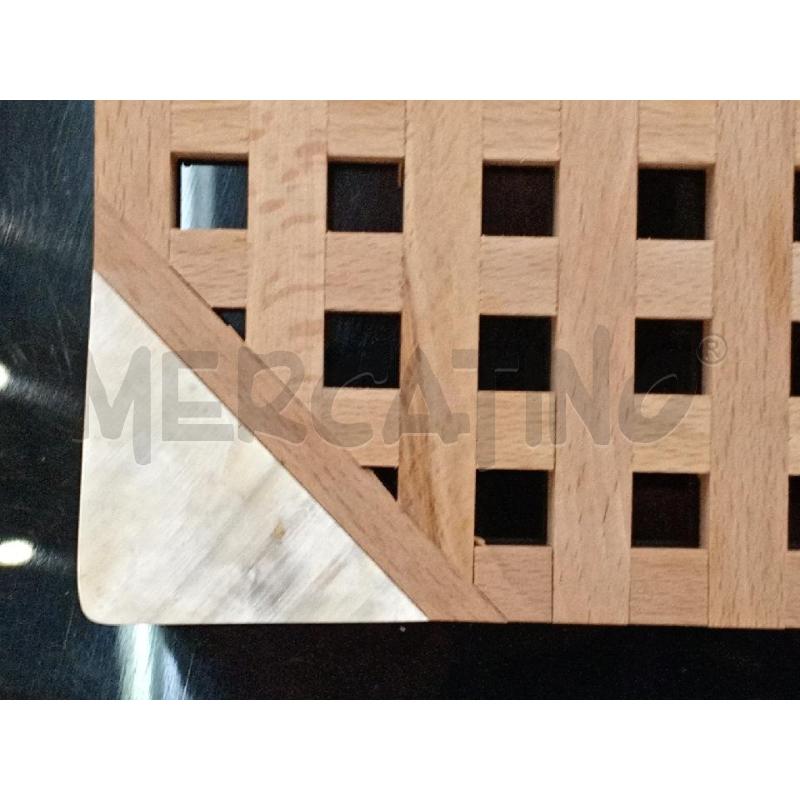 TAGLIERE LEGNO C/VASSOIO NERO E COLTELLO DESIGN GUZZINI  | Mercatino dell'Usato Moncalieri bengasi 2