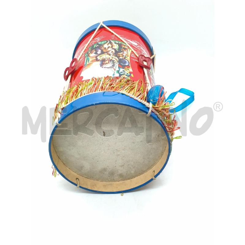 TAMBURO GIOCATTOLO VINTAGE INDIANI COWBOY MARCHESINI BOLOGNA N.529 CM 33 SENZA BACCHETTE | Mercatino dell'Usato Moncalieri bengasi 2