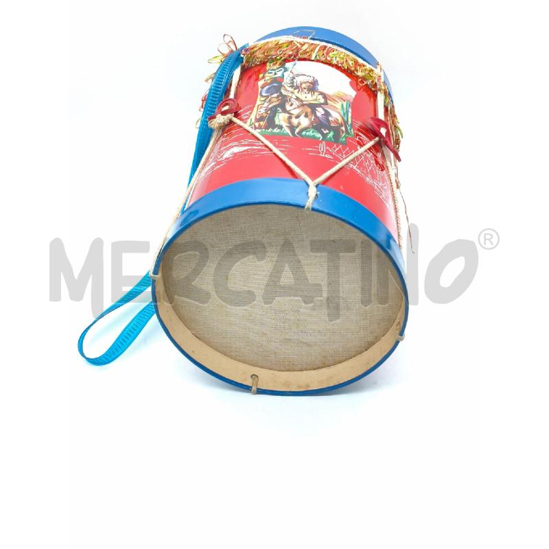 TAMBURO GIOCATTOLO VINTAGE INDIANI COWBOY MARCHESINI BOLOGNA N.529 CM 33 SENZA BACCHETTE | Mercatino dell'Usato Moncalieri bengasi 3