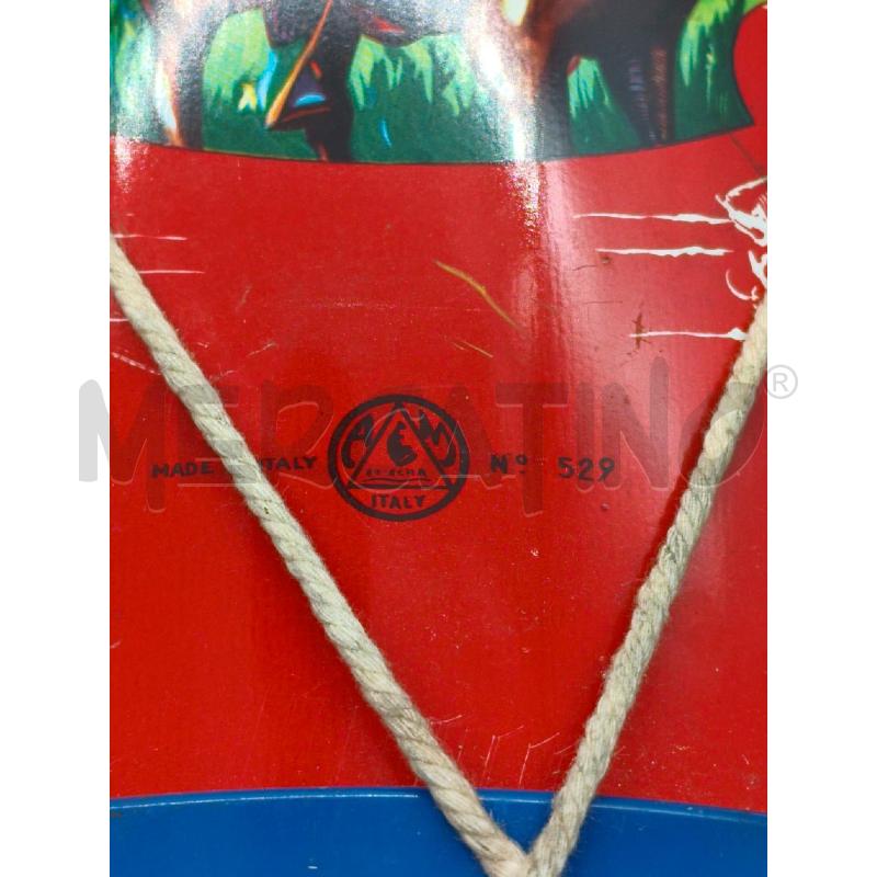 TAMBURO GIOCATTOLO VINTAGE INDIANI COWBOY MARCHESINI BOLOGNA N.529 CM 33 SENZA BACCHETTE | Mercatino dell'Usato Moncalieri bengasi 5