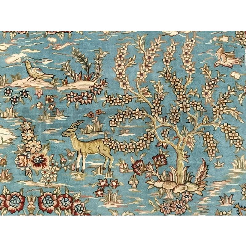 TAPPETO FIGURATIVO IRANIANO CM 62 X 93 | Mercatino dell'Usato Moncalieri bengasi 3