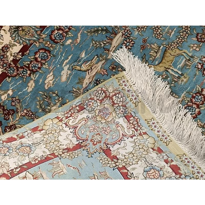 TAPPETO FIGURATIVO IRANIANO CM 62 X 93 | Mercatino dell'Usato Moncalieri bengasi 4