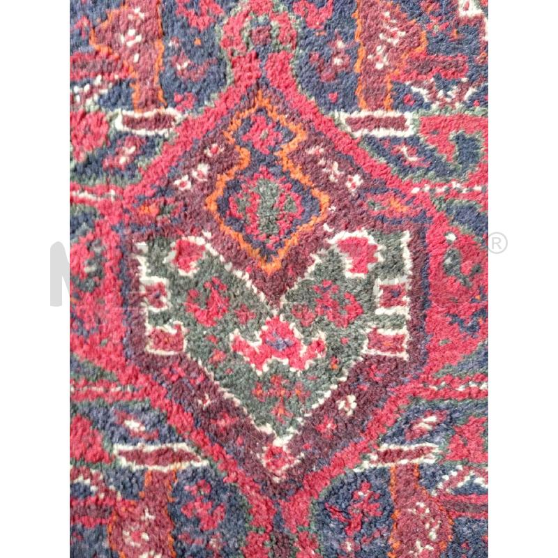 TAPPETO STILE CAUCASICO GEOMETRICO ROSSO  | Mercatino dell'Usato Moncalieri bengasi 5