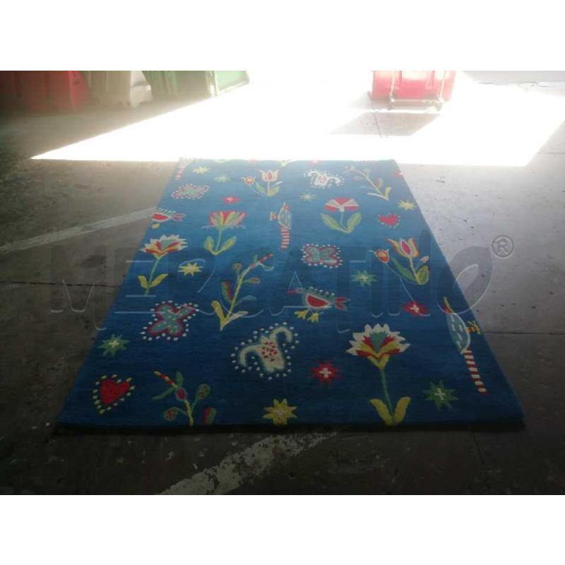TAPPETO STILE IKEA VINTAGE 200X300 MOTIVO FANTASIA ANIMALETTI  | Mercatino dell'Usato Moncalieri bengasi 1