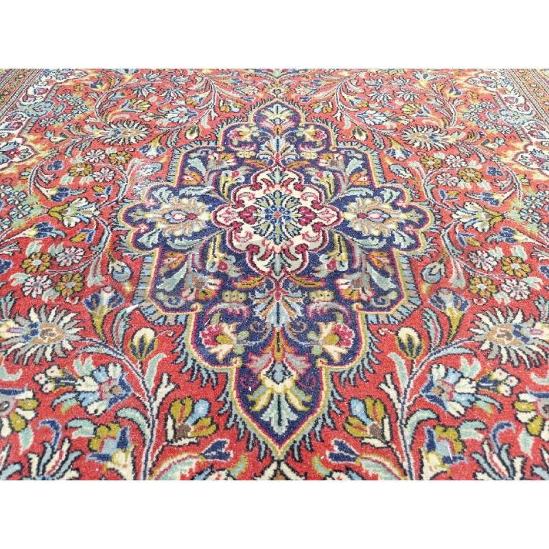 TAPPETO STILE PERSIANO DECORAZIONE FLOREALE FRANGE BIANCHE CM 135 X 210 | Mercatino dell'Usato Moncalieri bengasi 3