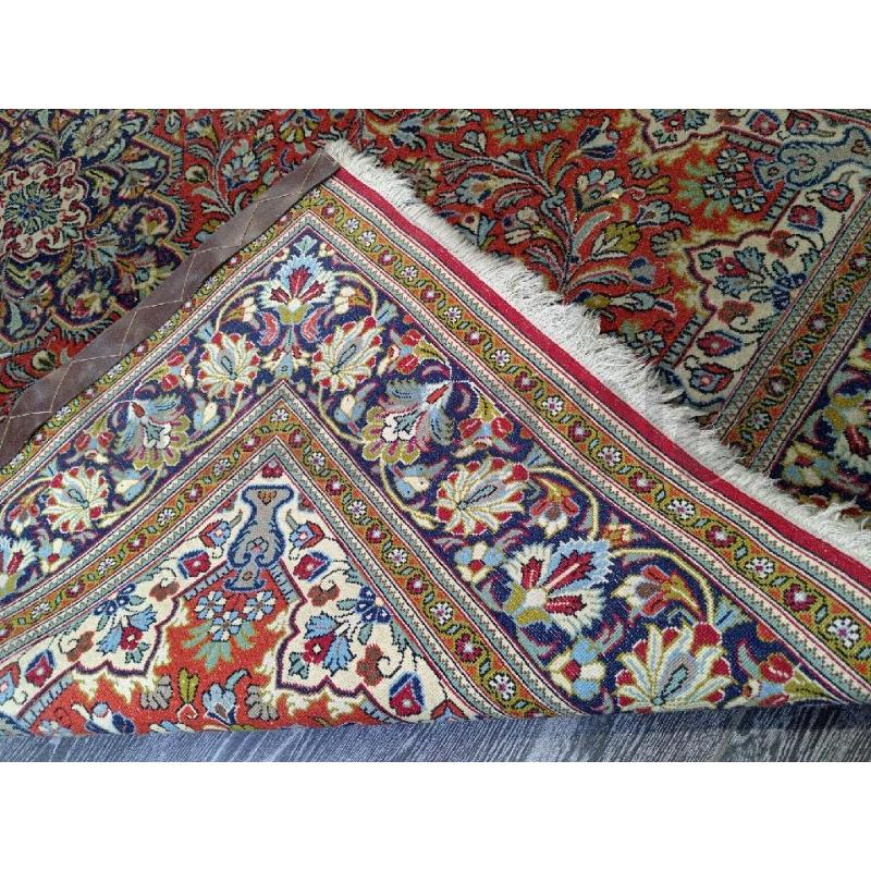 TAPPETO STILE PERSIANO DECORAZIONE FLOREALE FRANGE BIANCHE CM 135 X 210 | Mercatino dell'Usato Moncalieri bengasi 4
