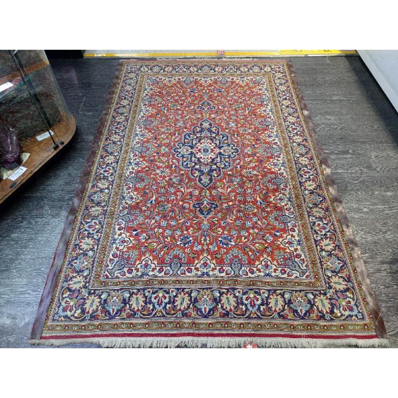 TAPPETO STILE PERSIANO DECORAZIONE FLOREALE FRANGE BIANCHE CM 135 X 210 | Mercatino dell'Usato Moncalieri bengasi 5