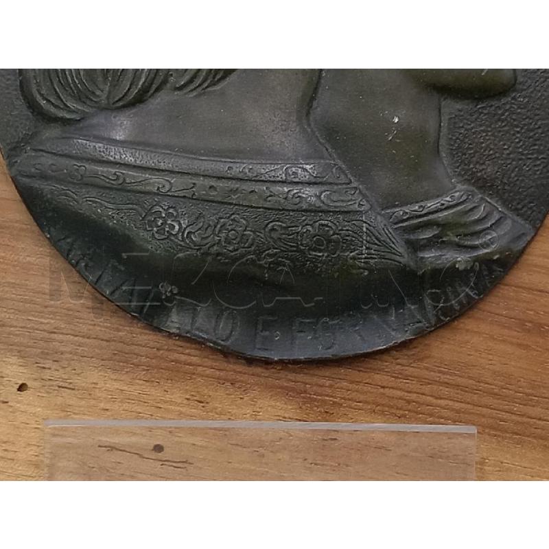 TARGA METALLO DANTE E BEATRICE C/PLACCA LEGNO   | Mercatino dell'Usato Moncalieri bengasi 3