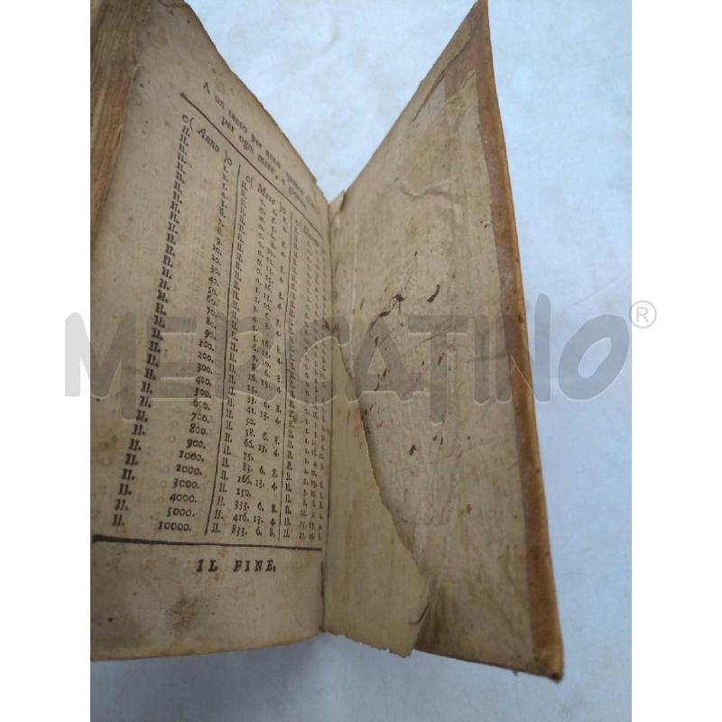 TARIFFA GENERALE CONTI FATTI 1806 | Mercatino dell'Usato Moncalieri bengasi 2
