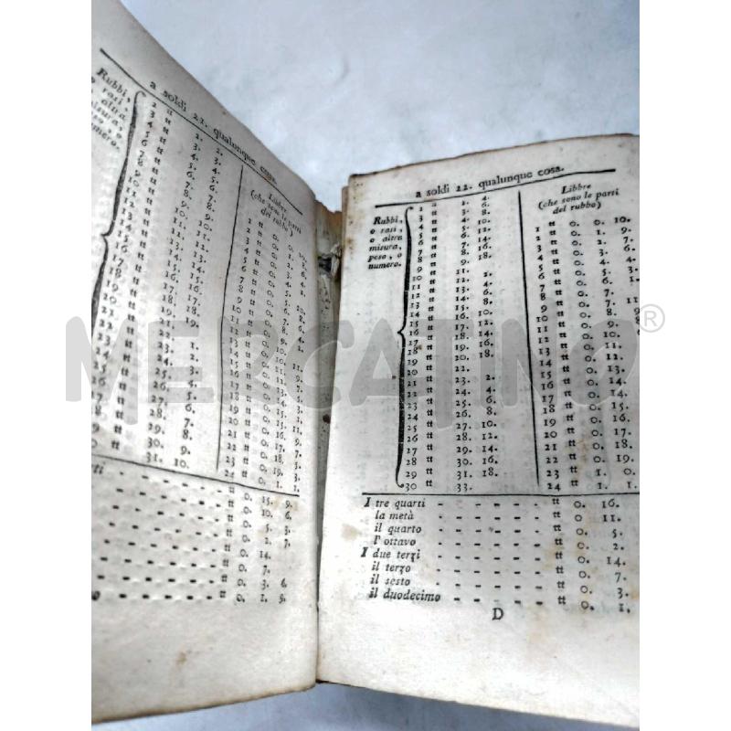TARIFFA GENERALE CONTI FATTI 1806 | Mercatino dell'Usato Moncalieri bengasi 4