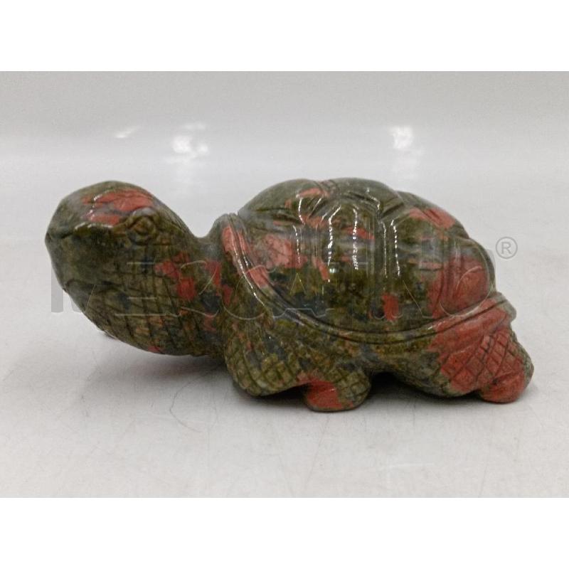 TARTARUGA DRAGO PIETRA VERDE MACCHIE ROSSE | Mercatino dell'Usato Moncalieri bengasi 1