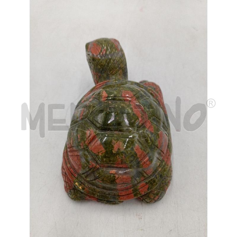 TARTARUGA DRAGO PIETRA VERDE MACCHIE ROSSE | Mercatino dell'Usato Moncalieri bengasi 3