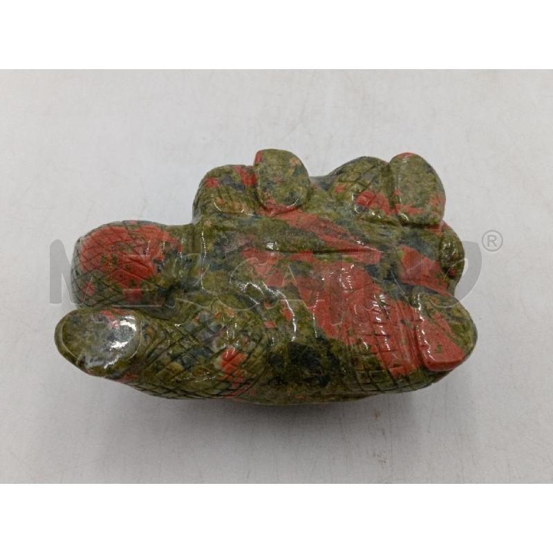 TARTARUGA DRAGO PIETRA VERDE MACCHIE ROSSE | Mercatino dell'Usato Moncalieri bengasi 5