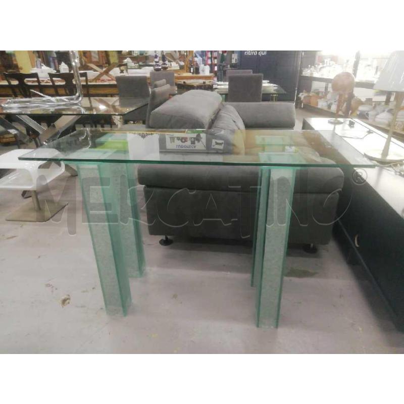 TAVOLINO CONSOLE INGRESO BASE VETRO C/PIETRE | Mercatino dell'Usato Moncalieri bengasi 1
