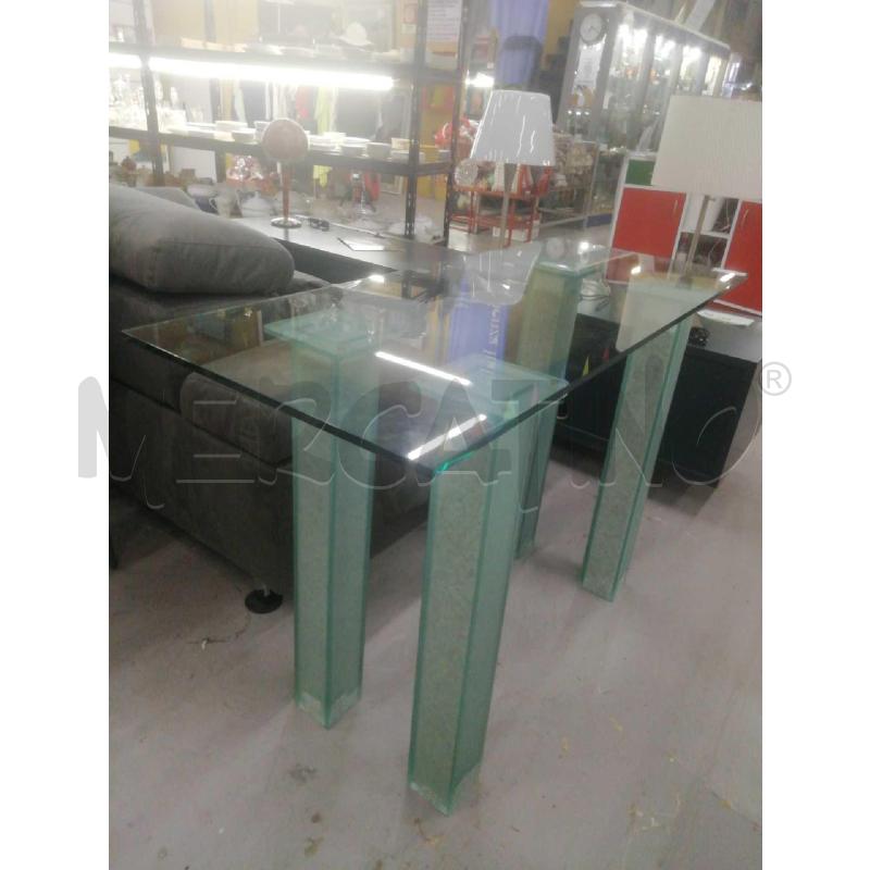 TAVOLINO CONSOLE INGRESO BASE VETRO C/PIETRE | Mercatino dell'Usato Moncalieri bengasi 2