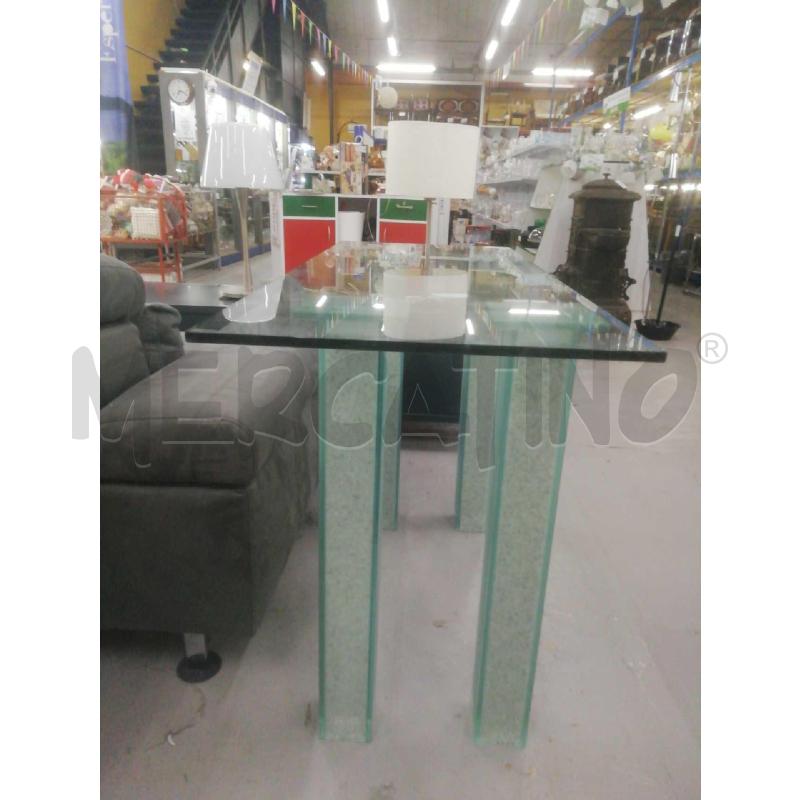 TAVOLINO CONSOLE INGRESO BASE VETRO C/PIETRE | Mercatino dell'Usato Moncalieri bengasi 3