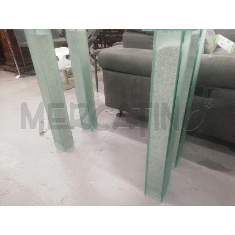 TAVOLINO CONSOLE INGRESO BASE VETRO C/PIETRE | Mercatino dell'Usato Moncalieri bengasi 5