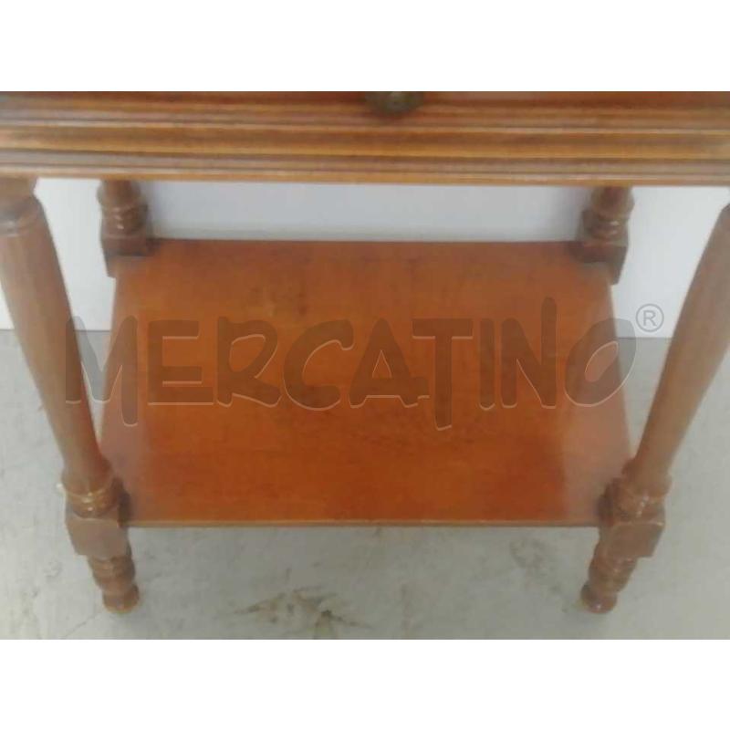 TAVOLINO DA INGRESSO CON CASSETTO E ALZATA LEGNO | Mercatino dell'Usato Moncalieri bengasi 4