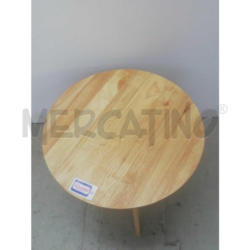 TAVOLINO LEGNO TONDO | Mercatino dell'Usato Moncalieri bengasi 2