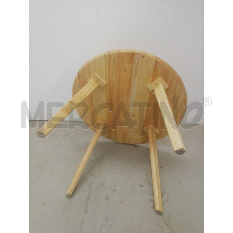 TAVOLINO LEGNO TONDO | Mercatino dell'Usato Moncalieri bengasi 4